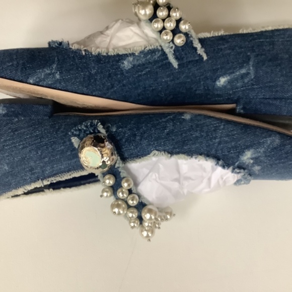 MIU MIU denim shoes with pearls, size 39 - Picture 2 of 10